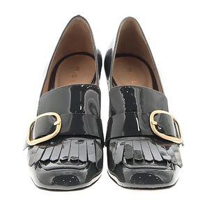 M. Gemi Patent heeled Loafers- Dark Gray- size 40